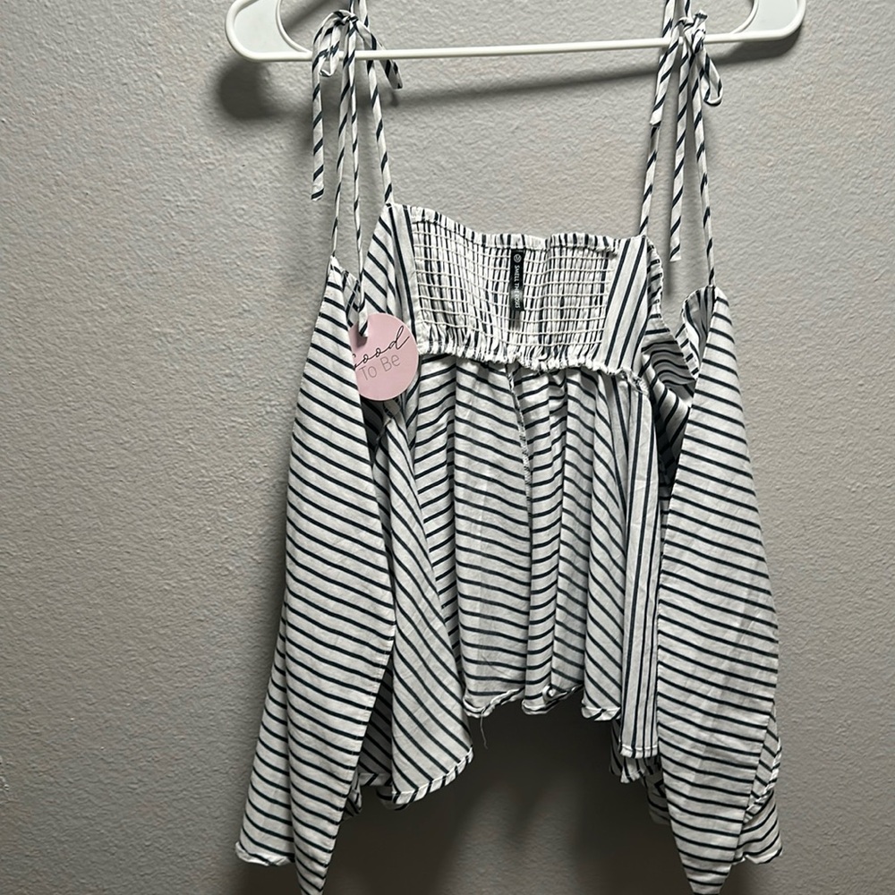You tie open belly top